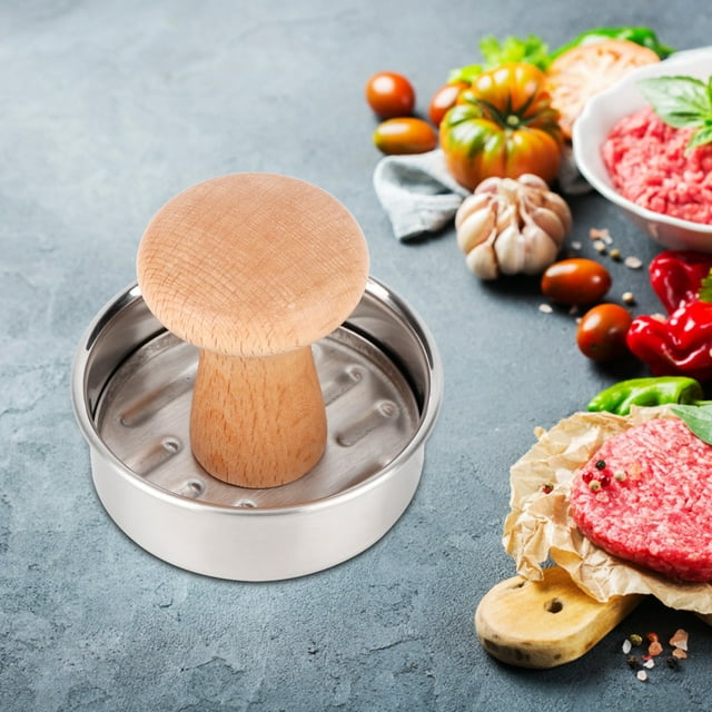 Machine à Hamburger en Acier Inoxydable Presse à Viande Manuelle Machine à Tarte aux Viandes Accessoires de Cuisine