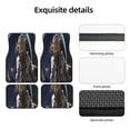 thumbnail image 5 of Xecao Astronaut Print Car Foot Mat Set of 4 Pieces Neoprene All-Weather Dust-Proof Stain-resistantCar Interior Decorative mats Non-Slip Mats, 5 of 6