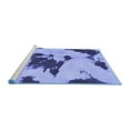thumbnail image 2 of Ahgly Company Machine Washable Indoor Rectangle Abstract Blue Modern Area Rugs, 2' x 3', 2 of 4