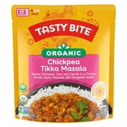 Tasty Bite Organic Chickpea Tikka Masala, Whole Ready to Eat, Microwavable Entre, Vegan, 10 oz