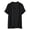Black Shirts for women, variant on HAPIMO Women's Trendy Loose Tops Tunic Clearance Summer Tees Short Sleeve V Neck Button Pullover Elegant Casual Relaxed Blouses for Teen Girls Solid Color Black XL