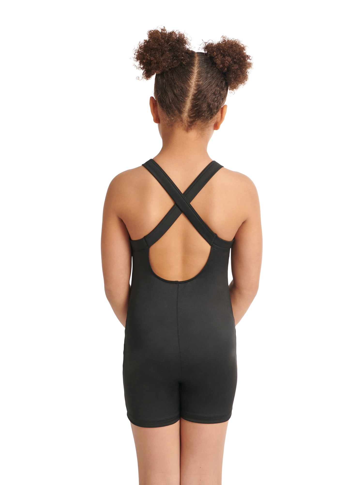 Justice Girls Dance and Gymnastics Biketard with Scrunchie, Sizes XS-XL
