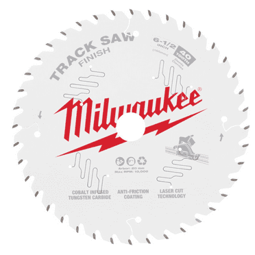 Milwaukee 40 Teeth Finish Track Saw Blade, 165 mm Blade