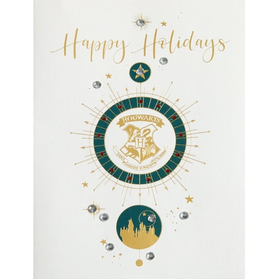Harry Potter: Hogwarts Crest Holiday Embellished Card (Other)