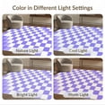 thumbnail image 7 of ODIKA Purple Interlocking Checkerboard Minimalist Tone Block Checkered Pet Friendly & Kids Safe Play for Playroom, Bedroom, Reading Nook, 7 of 7