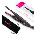thumbnail image 1 of Terviiix Ceramic Pencil Flat Iron, 3/10" Hair Straightener for Short Hair & Pixie Cut, Pink, 1 of 7