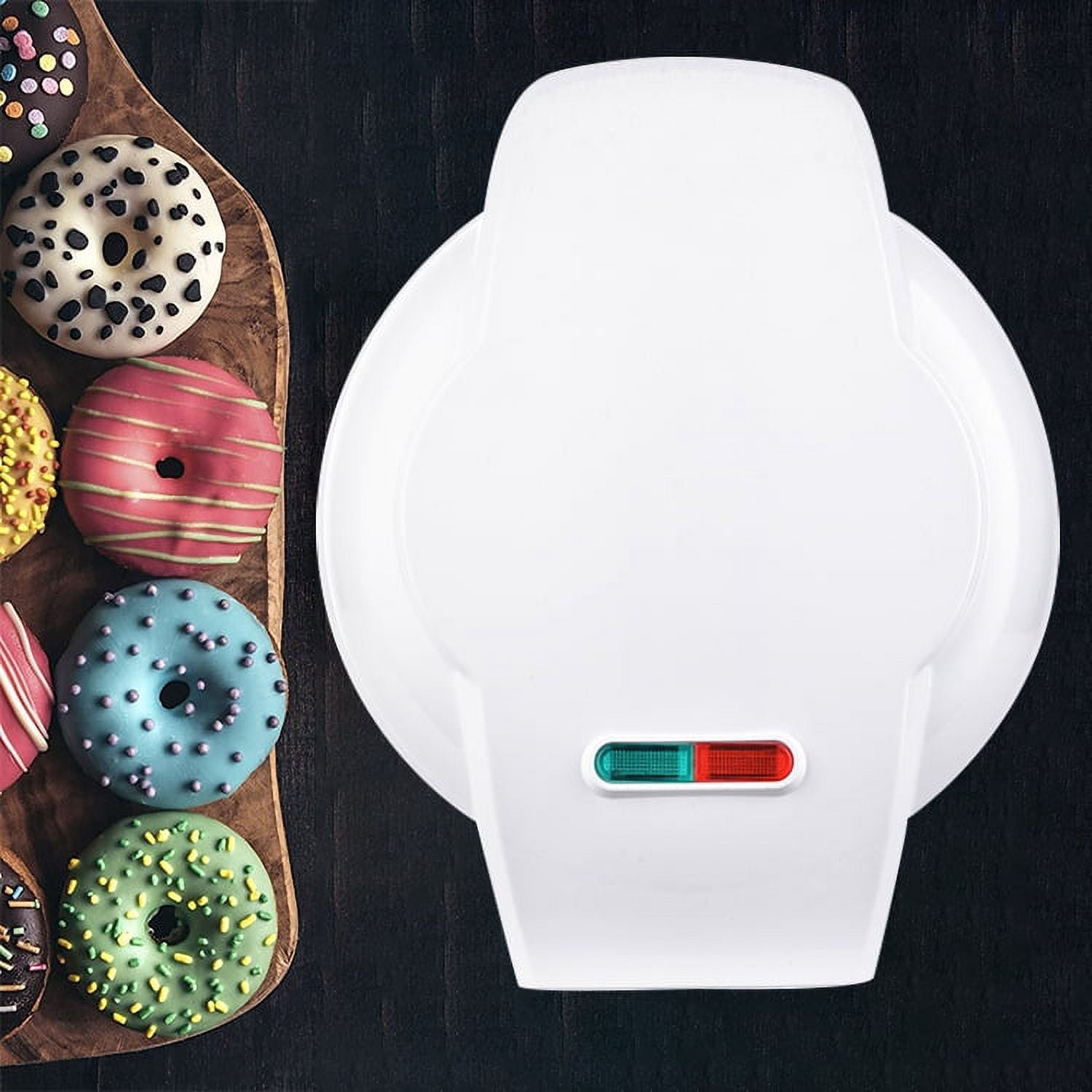 Mini Donut Maker Machine for Kid-Friendly Breakfast, Snacks, Desserts &  More with Non-stick Surface, Makes 7 Doughnuts - Aqua 