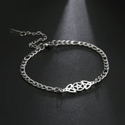 TEAMER Triquetra Pentacle Bracelet Celtics Pentagram Bracelet for Women Witches Knot Good Luck Amulet Irish Jewelry