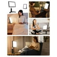 thumbnail image 2 of Light Therapy Lamp, 12000 Lux Full Spectrum 3 in 1 Therapy Lamps UV-Free LED Sunlight, Adjustable 10 Brightness 5 Color Modes, Timer, Height, Angle& Detachable Stand, Black, 2 of 7