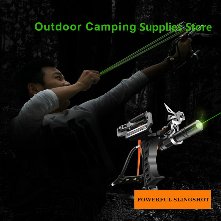 Zengest Stainless Steel Wristband Rocket Slingshot Professional Hunting  Slingshot Heavy Launch with High-Speed Catapult with Laser Sight Adult  Outdoor Slingshot Shooting Fish and Fish Shooting 