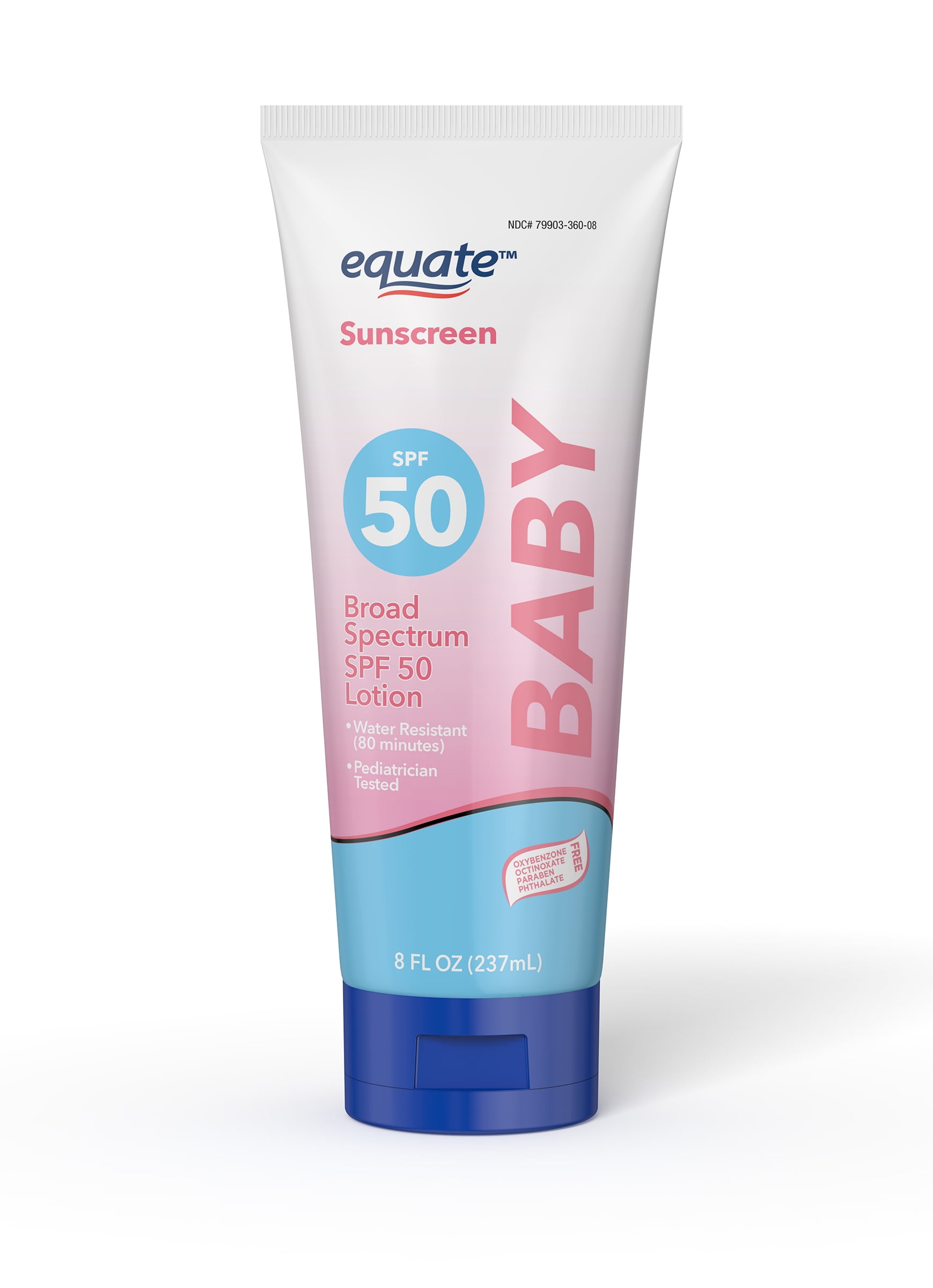 Equate Baby Broad Spectrum Sunscreen Lotion, SPF 50, 8 fl oz HSA