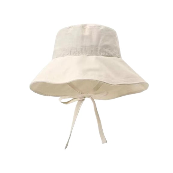Sun Hat for Women Wide Brim Bucket with Chin Strap, Fisherman Boonie Hat for Beach Hiking Travel