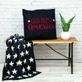 thumbnail image 2 of Parkland Collection 20x20" Stars & Stripes Cotton Throw Pillow in Navy/Red, 2 of 3