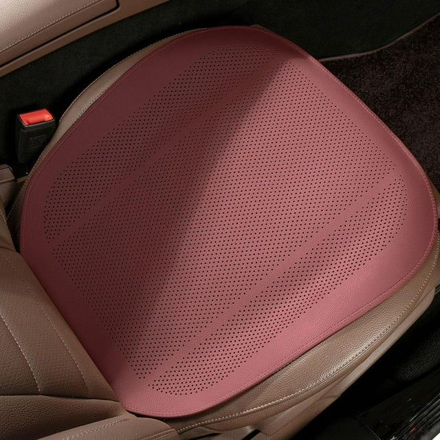 Coussin de Siège Auto Respirant Perforé, Conception Antidérapante Ventilée pour un Confort Rafraîchissant, Coussinet Automobile Polyvalent Toutes Saisons, Soutien Haute Élasticité pour Longs Trajets