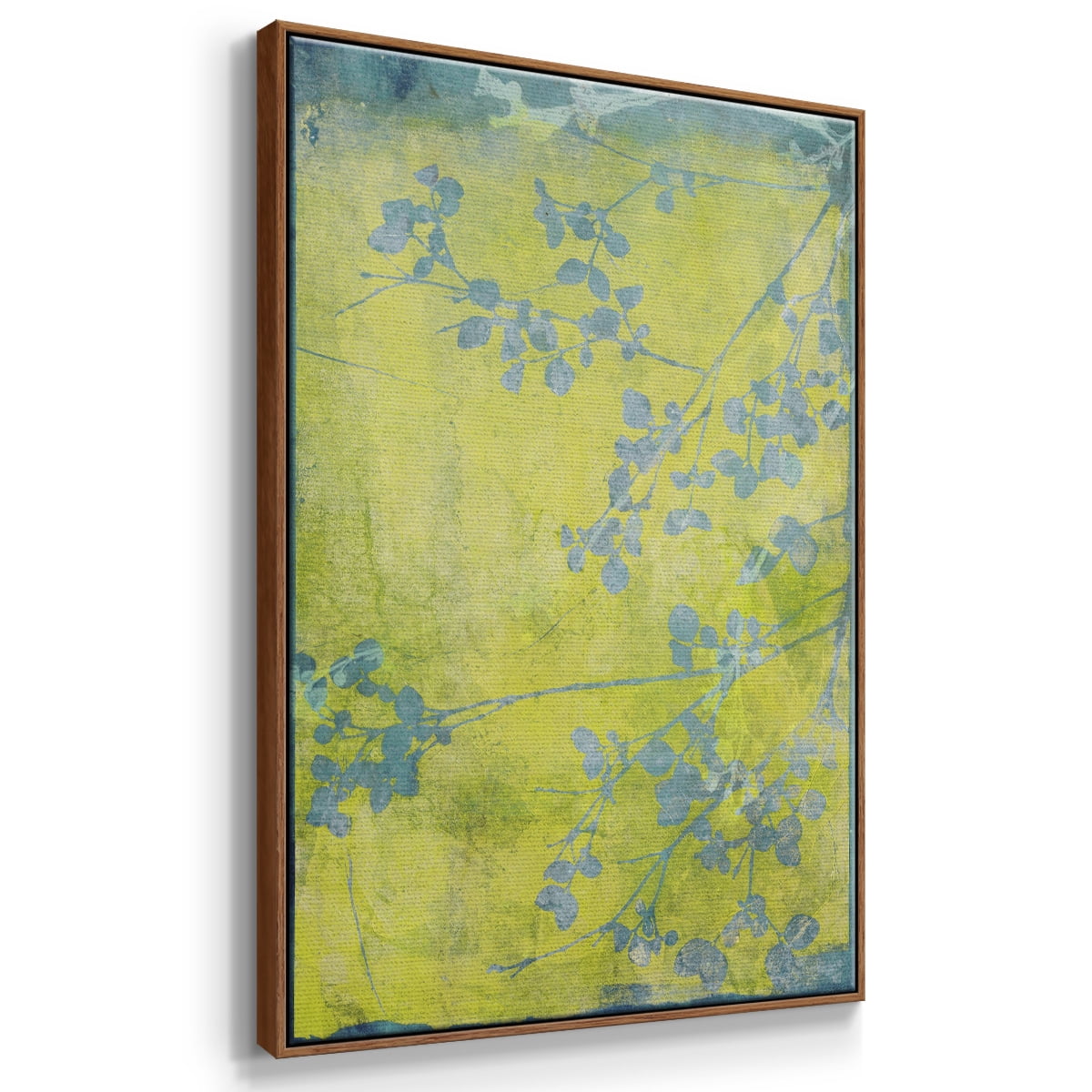 Boundless VIII Framed Premium Gallery Wrapped Canvas - Ready to Hang - 17 x 25 - Walnut Floating Frame