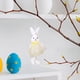 thumbnail image 5 of Adorno colgante de árbol de conejo de Pascua - Decoración suave para colgar en casa, coche o llavero - Decoraciones navideñas festivas, 5 of 6
