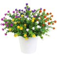thumbnail image 2 of Lote De 5 Ramos De Flores Artificiales. Plantas verdes resistentes a los rayos ultravioleta, 2 of 5