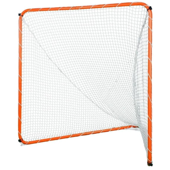 Lacrosse Goal, Lacrosse Net, Steel Frame Backyard Lacrosse Training Equipment, Portable Lacrosse Goal with Carry Bag, Quick & Easy Setup, Orange
