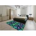 thumbnail image 5 of Ahgly Company Machine Washable Indoor Rectangle Transitional Night Blue Area Rugs, 2' x 5', 5 of 7