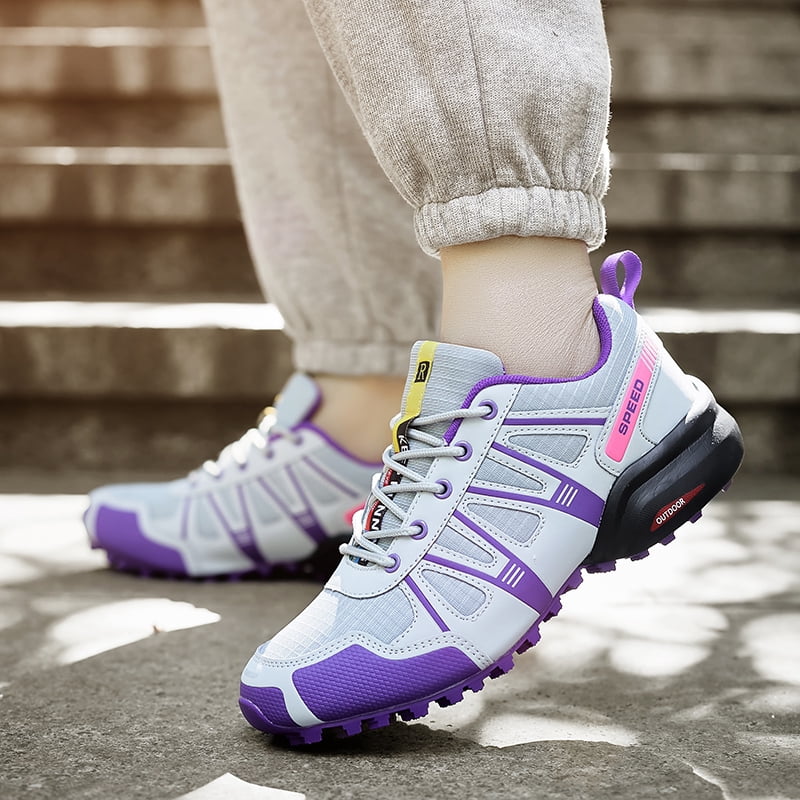 Outdoor Summer Men Trekking Hiking Shoes Lightweight Quick Dry Breathable Sneakers Anti Slip Wear Resistant Soft Sole Comfort Shoes for Mountain Climbing Daily Outdoor Wear