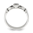 thumbnail image 2 of Sterling Silver Antiqued Claddagh Ring, 2 of 6