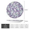 thumbnail image 2 of Balery Lavender Flowers Print Bone China Decorative Plate Ceramic Dinner Plates Art Crafts with Display Stand-10in, 2 of 6