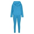 thumbnail image 3 of Hueook 2 Piece Sets For Women Dressy Women Sweat Suit Hoodie And Leggings Casual And Comfortable Sweatshirt 3 Piece Suit Sky Blue XL, 3 of 6