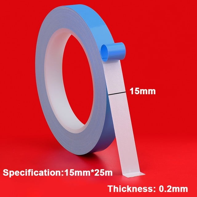 25M Double Side Thermal Conductive Tape Blue Heat Transfer Tape Width 5