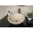 thumbnail image 3 of Eden Bath Travertine Bowl Circular Vessel Bathroom Sink, 3 of 18