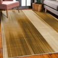 thumbnail image 3 of Earth Tones Decorative Rug, Abstract Modern Design Ombre Inspired Smooth Color Transitions, Quality Carpet for Bedroom Dorm and Living Room, 6 Sizes, Pale Coffee, by Ambesonne, 3 of 4