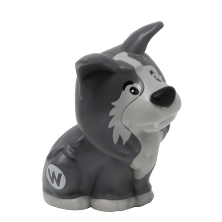Replacement Part for Collectible Fisher-Price Little People Alphabet Fun Zoo Safari Farm Playset JGR92 - Replacement Letter W Gray Wolf Figure