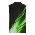 thumbnail image 4 of BADHUB Men's Workout Tank Tops Lighted Printing Graphic Sleeveless Muscle Shirts Workout Cut Off Tee Clearance Green L, 4 of 5