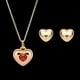 thumbnail image 2 of Conjunto de Joyas Fernando Pendiente Rhinestone Rojo, 2 of 4