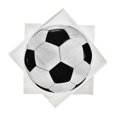 thumbnail image 1 of Juego de vajilla desechable con tema de fútbol, platos y servilletas, tazas, patrón de fútbol, fiesta de cumpleaños para niño, suministros decorativos para pastel de baby shower, 1 of 4