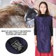thumbnail image 4 of Capa de peluquería simple, impermeable, a prueba de aceite, antiestática, para peluquería, para cortar el cabello, color azul, 4 of 10