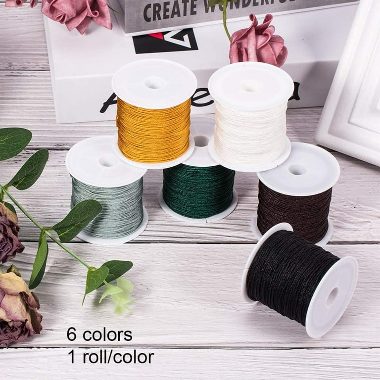 1 Roll Nylon String for Bracelet Making 0.8mm 49 Yards Knotting Cord  Beading Bead Thread Colored Craft String Wire Rope - AliExpress