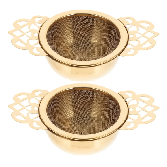 2 juegos de infusores de té, coladores de acero inoxidable para tazas de té, malla de filtro de té, infusores de té de acero inoxidable.