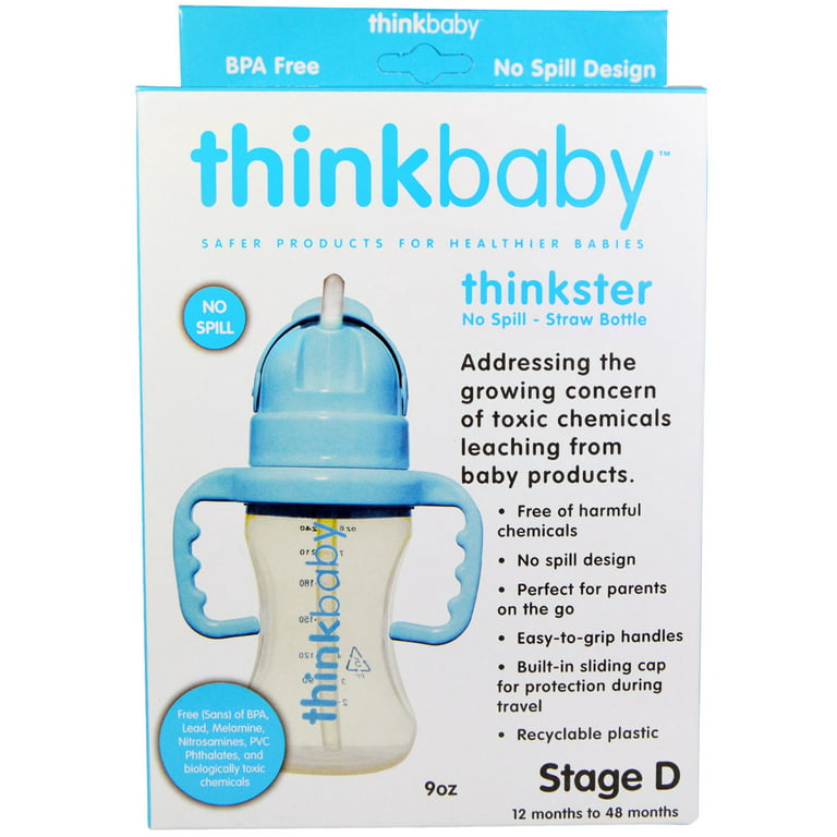 Thinkbaby Thinkster BPA Free No-Spill Straw Bottle