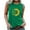 Green, variant on Women Sleeveless Crop Tops Plus Size, Plus Size Blouses for Women 2X Womens Sports Tops With Built In Bra Black Summer Tops Y2K Letter Print Tee