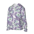 thumbnail image 2 of KLL Lavender Flowers Print Men's Women’s UPF 50+ Sun Protection Outdoor Hoodie Jacket Long Sleeve Fishing Hiking Performance Shirt-3X-Large, 2 of 6