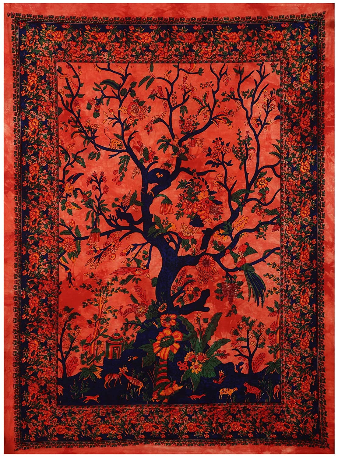 Indian Dry Tree Small Tapestry Poster Wall Hanging Door Decor Hippie Throw Art