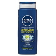 NIVEA Men Power Refresh Body Wash 16.9 oz (Pack of 3)