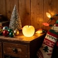 thumbnail image 5 of MYUNNIL Christmas Apple Shaped Night Light, 4.92" Realistic Warm Glowing Apple Ceramics Tabletop Ornament Lamp, Small Eye-Catching Ambient Lighting for Bedroom Home Party Decor, 5 of 7