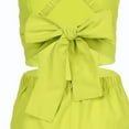 thumbnail image 4 of adviicd Sweatpants Women Short Sleeve Summer Casual V Neck Elastic Waist Wide Leg Cropped Pant Jumpsuits Rompers Yellow XXL, 4 of 5