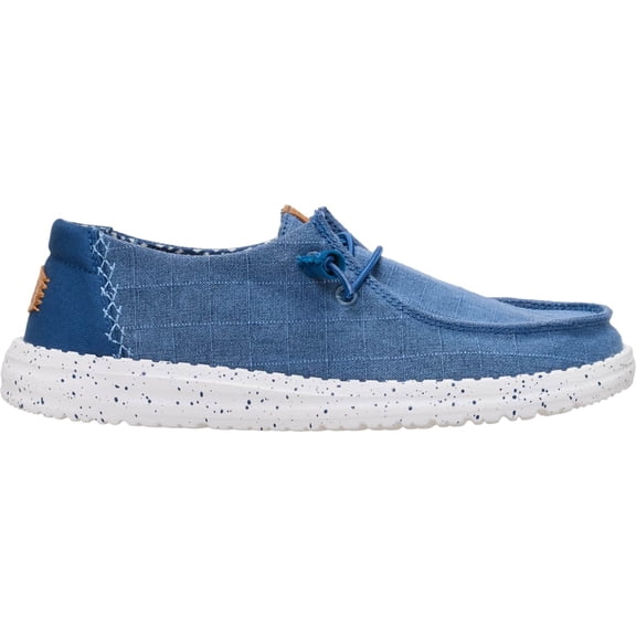 HEYDUDE Women Wendy Chambray Grid , Ensign Blue, 6