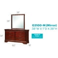 thumbnail image 5 of Glory Furniture Louis Phillipe 6 Drawer Dresser in Cherry, 5 of 8