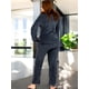 thumbnail image 3 of Pijama Afelpada Mujer Polar Pantalón Sudadera Unitalla, 3 of 5