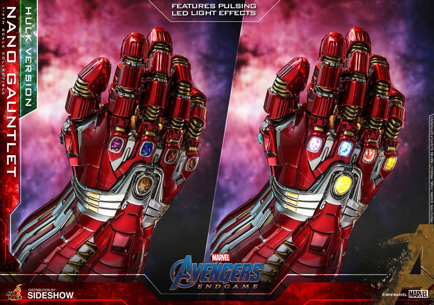 Marvel Avengers Endgame Hulk Version Nano Gauntlet Quarter
