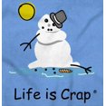 thumbnail image 2 of Ironic Sunny Outside Snowman Melting Men's Graphic T Shirt Tees Brisco Brands L, 2 of 6
