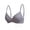 Gray, variant on Lace Balconette Bras for Women Push up Underwire Balconette Anti Saggy Supportive Deep V Neck Plunge Bra Red XXL